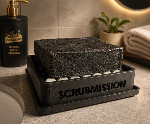 Scrubmission Soap Tray | Unique Design Soap Dish for Antimicrobial Bars